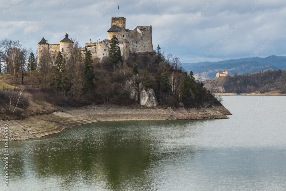 Medieval Niedzica Castle at Czorsztyn Lake in Poland Medieval Niedzica Castle at Czorsztyn Lake in Poland