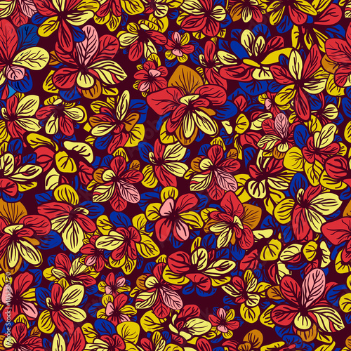 Vector seamless floral background