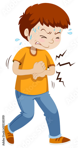 Man having heart attack