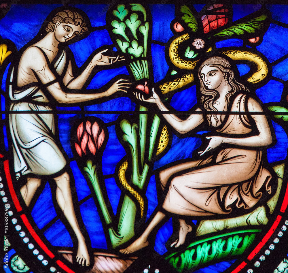 Fototapeta premium Adam and Eve and the Original Sin