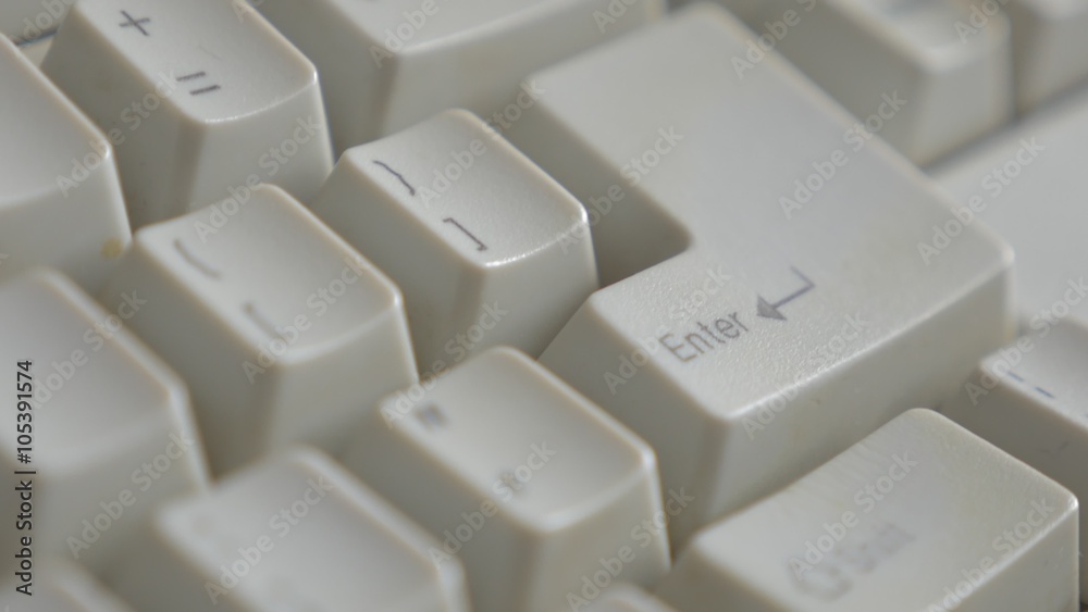 Tilting over retro beige PC keyboard keys 4K 2160p UltraHD footage - Slow tilt on PC keyboard aged keys 4K 3840X2160 UHD video Tilting over retro beige PC keyboard keys 4K 2160p UltraHD footage - Slow tilt on PC keyboard aged keys 4K 3840X2160 UHD video