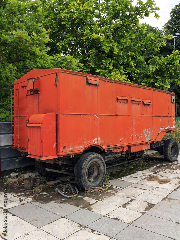 old waste truck - Plovdiv - Bulgaria