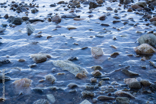 Frozen Pebbles in Ice