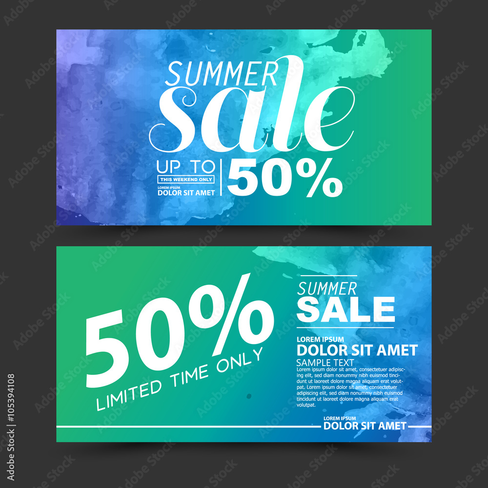 Fototapeta premium summer sale vector