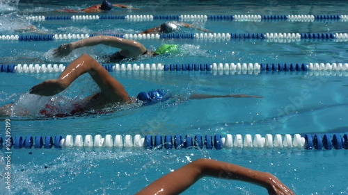 Swimming competition photo