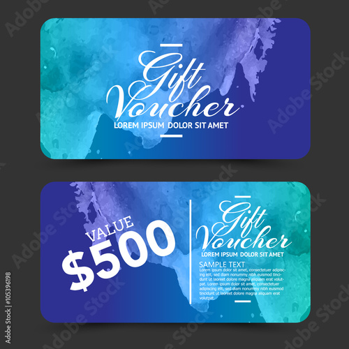 gift voucher summer sale vector