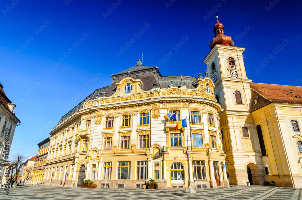 Fototapeta premium Sibiu, Transylvania, Romania