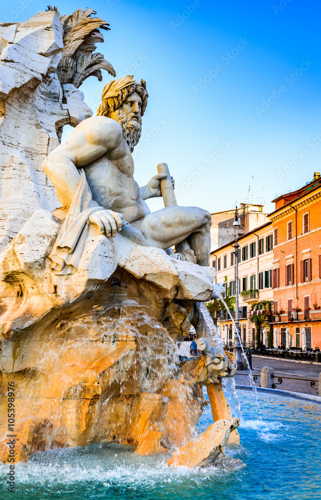 Obraz premium Piazza Navona, Rzym we Włoszech