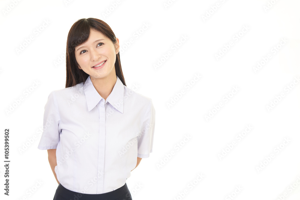 笑顔の女性 笑顔の女性