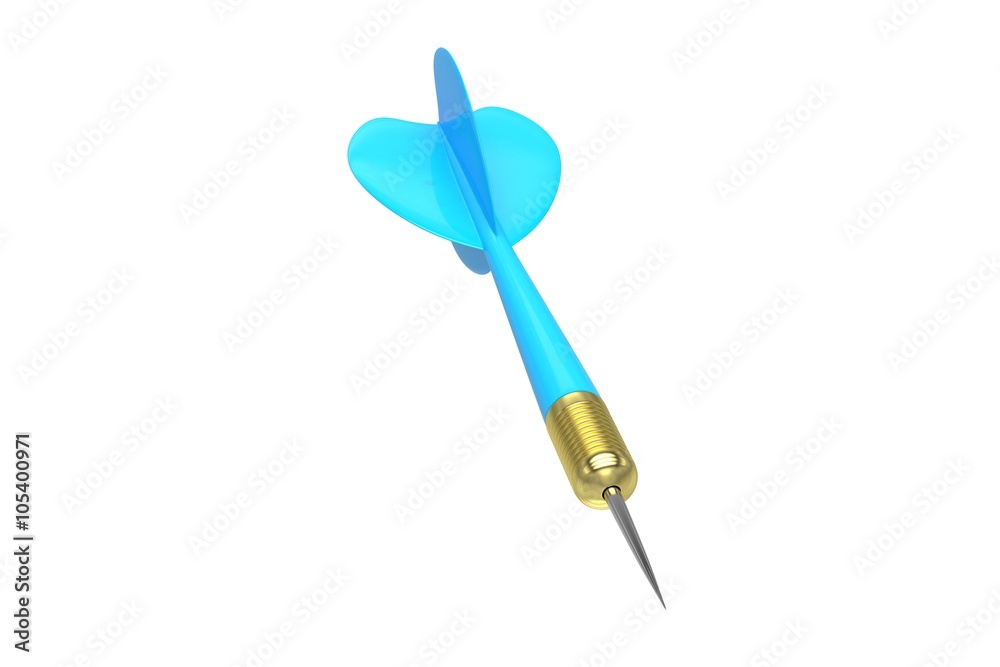 blue dart isolated on white blue dart isolated on white