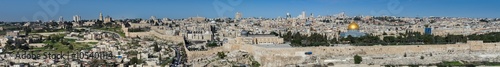 Fototapeta Naklejka Na Ścianę i Meble -  Very large panoramic view of Jerusalem