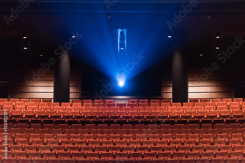 Theatre seats and cinematic projection