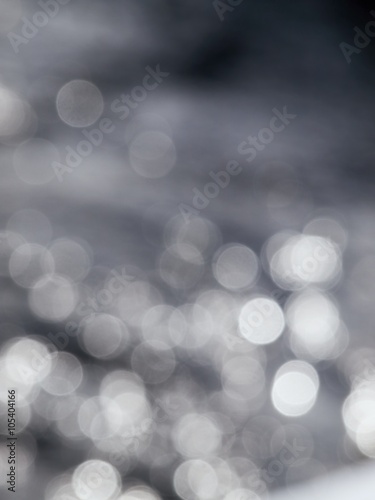 Natural bokeh background from winter creek
