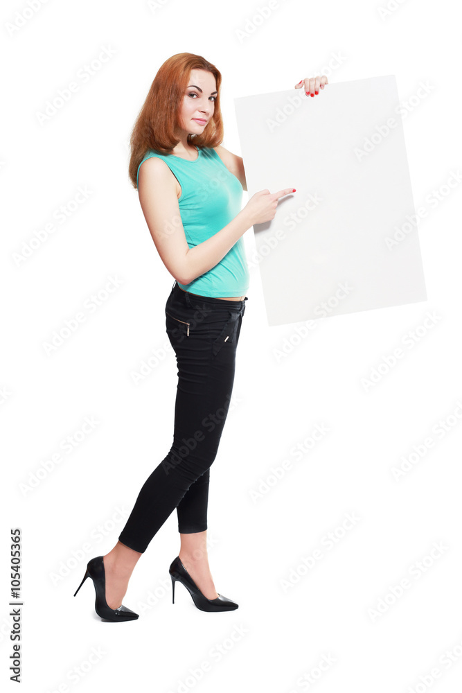 business woman hold card business woman hold card