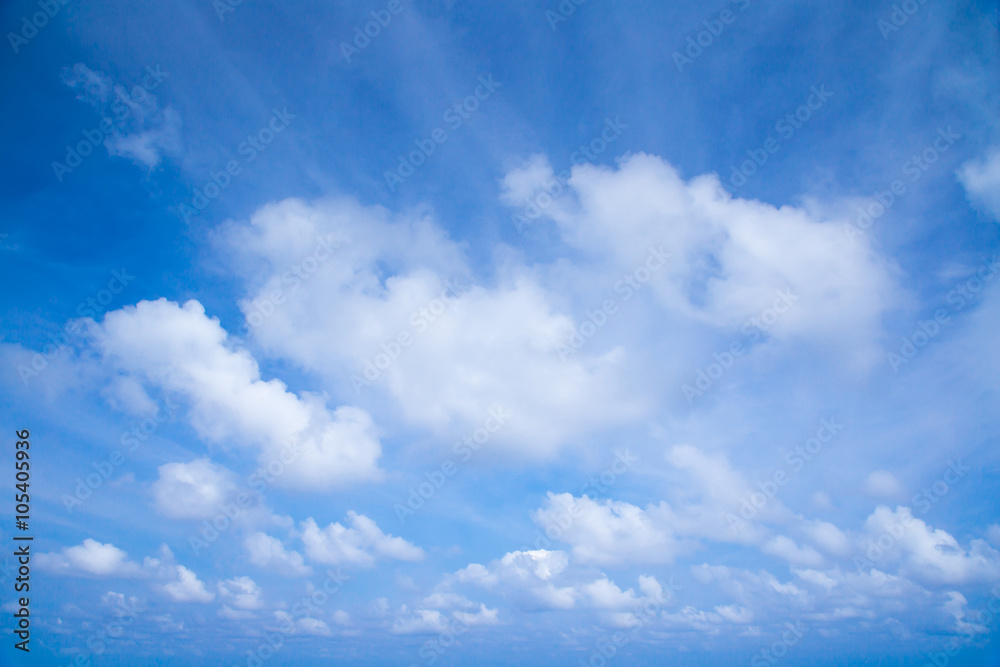 Fototapeta premium Blue sky and cloud background