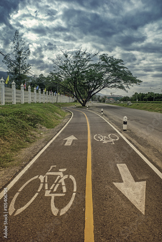 Road for bicycles