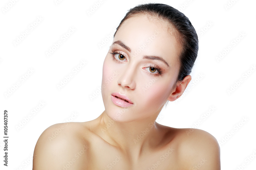 beautiful woman isolated