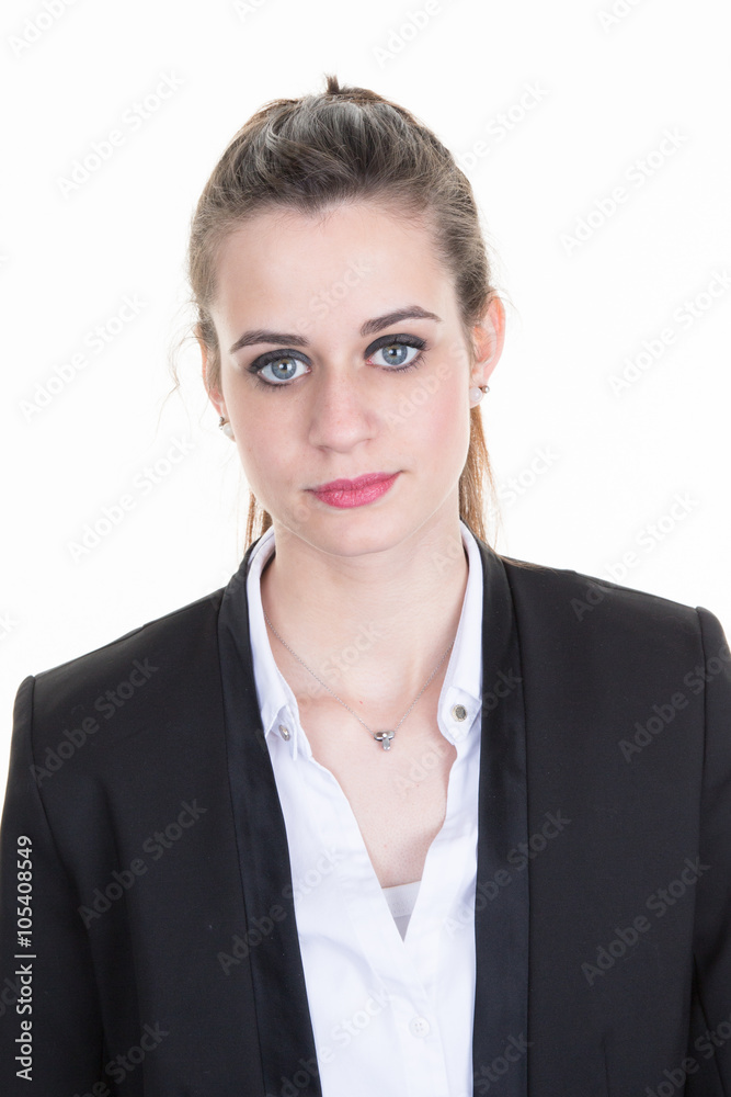Portrait of a cute confident business woman in office Portrait of a cute confident business woman in office