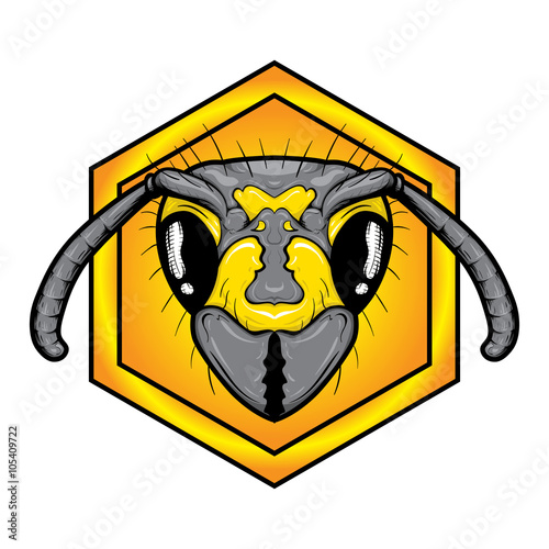 bee head logo