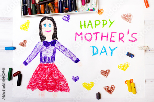Colorful drawing - Mothers Day card