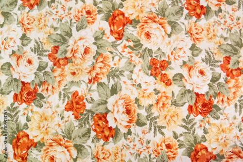 Vintage floral fabric
