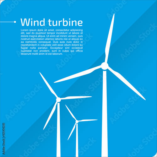 Wind turbines background
