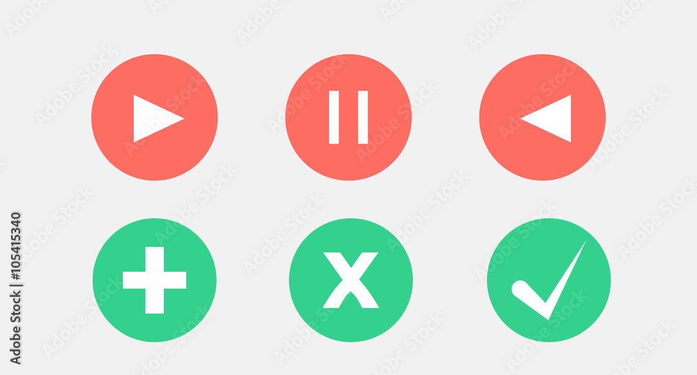 Website Element Sign Design Flat
