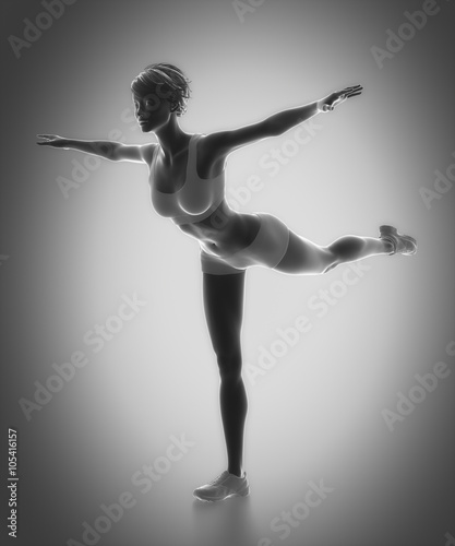Work out and fitness concept - streching and yoga © CLIPAREA.com