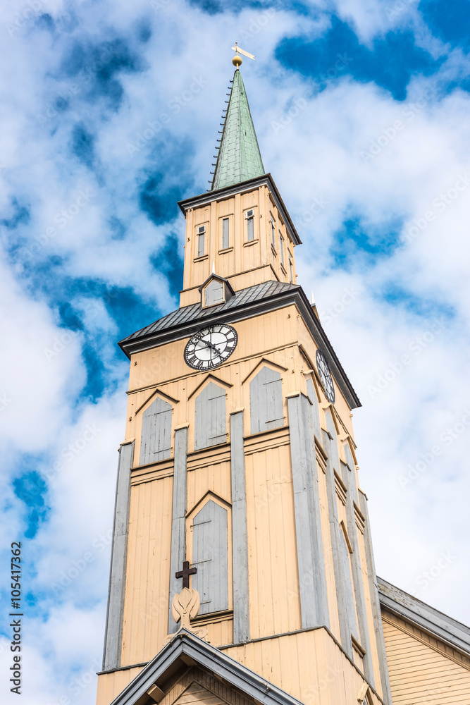 The Tromso Cathedral in Norway. The Tromso Cathedral in Norway.