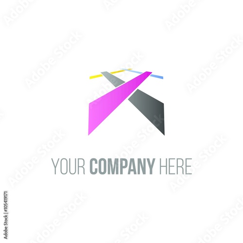 digital printing logo icon Vector

