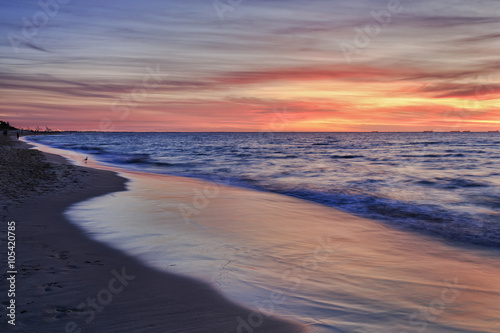 PERTH beach surf side sunset © Taras Vyshnya