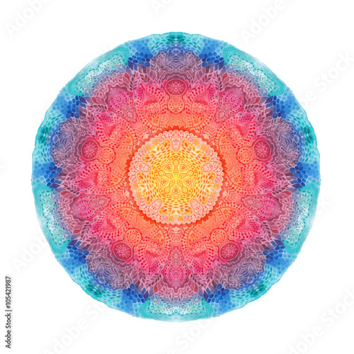 Watercolor mandala. Decor for your design