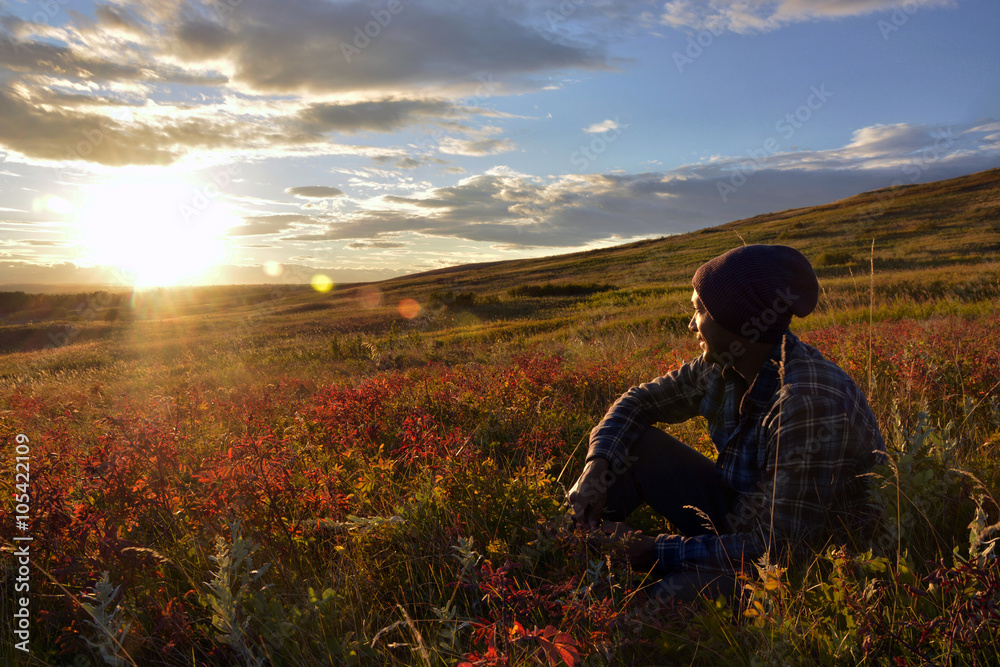 Admiring the sunset Admiring the sunset