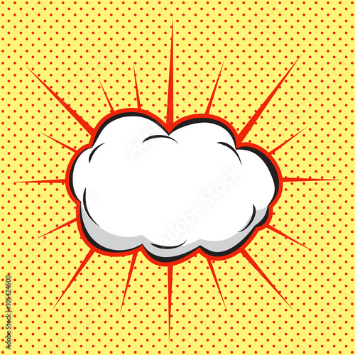 Speech Bubble  Pop-Art Style retro comic style