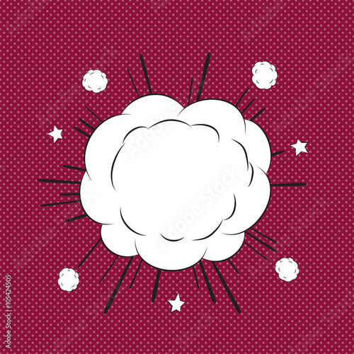 Speech Bubble  Pop-Art Style retro comic style