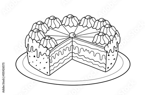 Torte (Malvorlage)