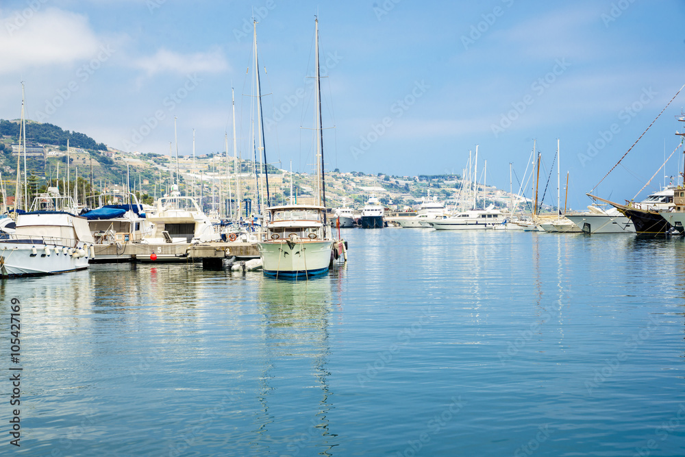 Harbour in Sanremo, Italy