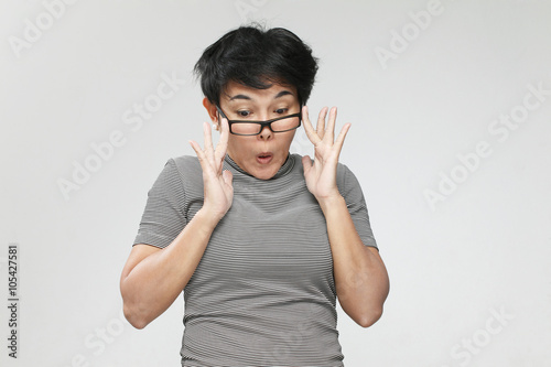 Fotografi shocked woman