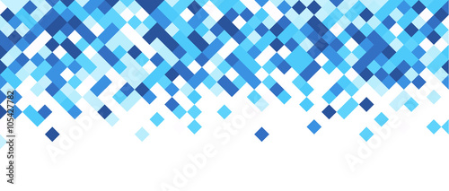 Blue and white abstract banner.