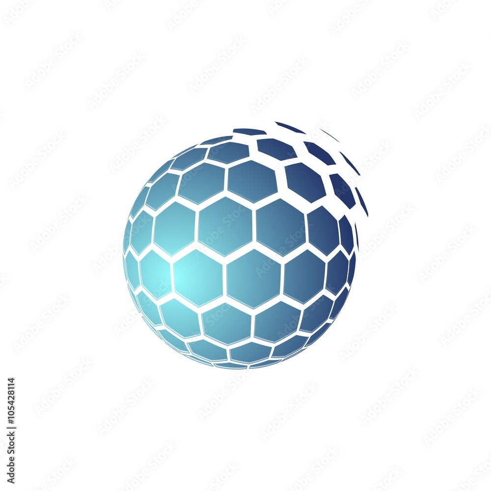 Fototapeta premium honeycomb logo