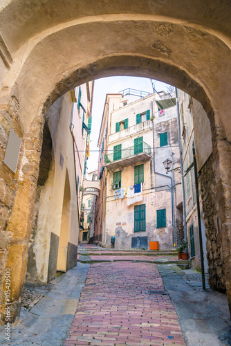 Bordighera old town, Italy © anilah