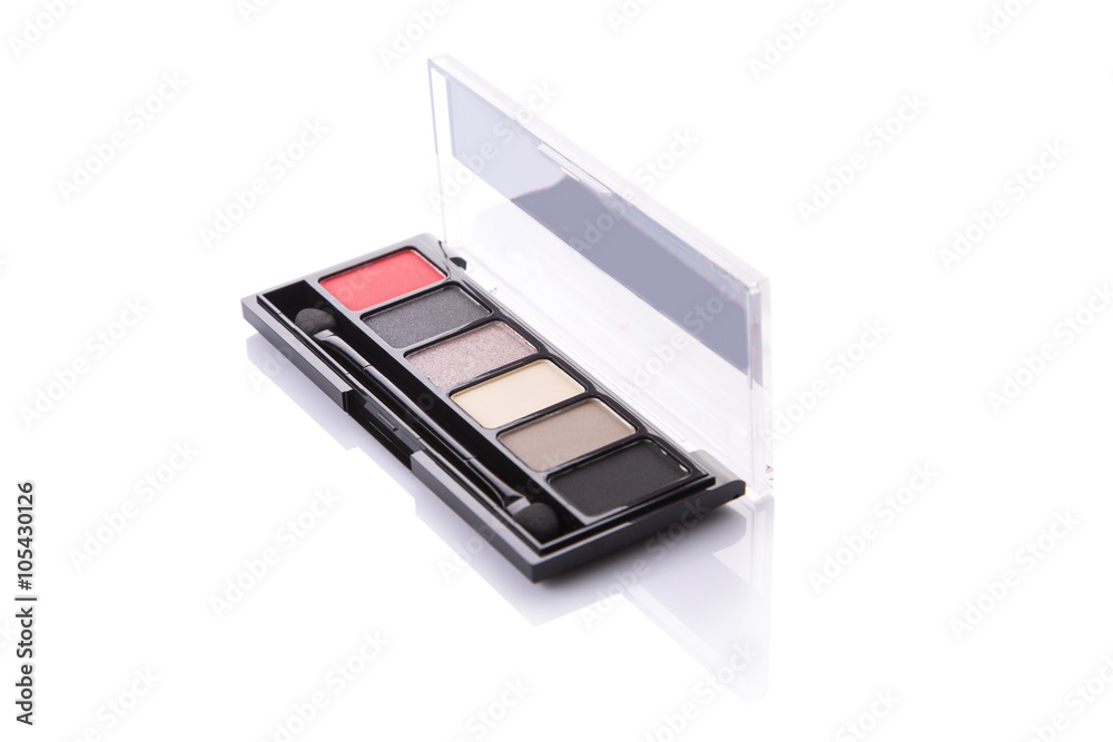 Pressed eye shadows palette with make-up brush Pressed eye shadows palette with make-up brush