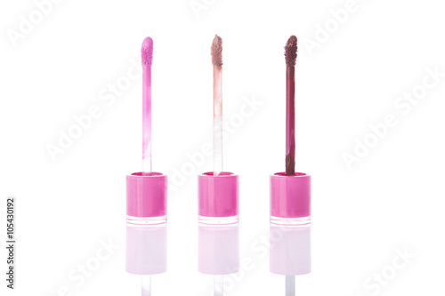 Set of trendy matte liquid lipsticks