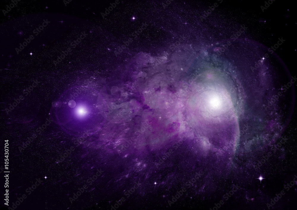 galaxy in a free space galaxy in a free space