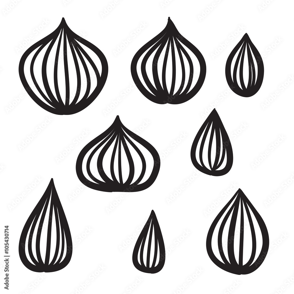 Abstract design elements vector hand drawn icon Abstract design elements vector hand drawn icon