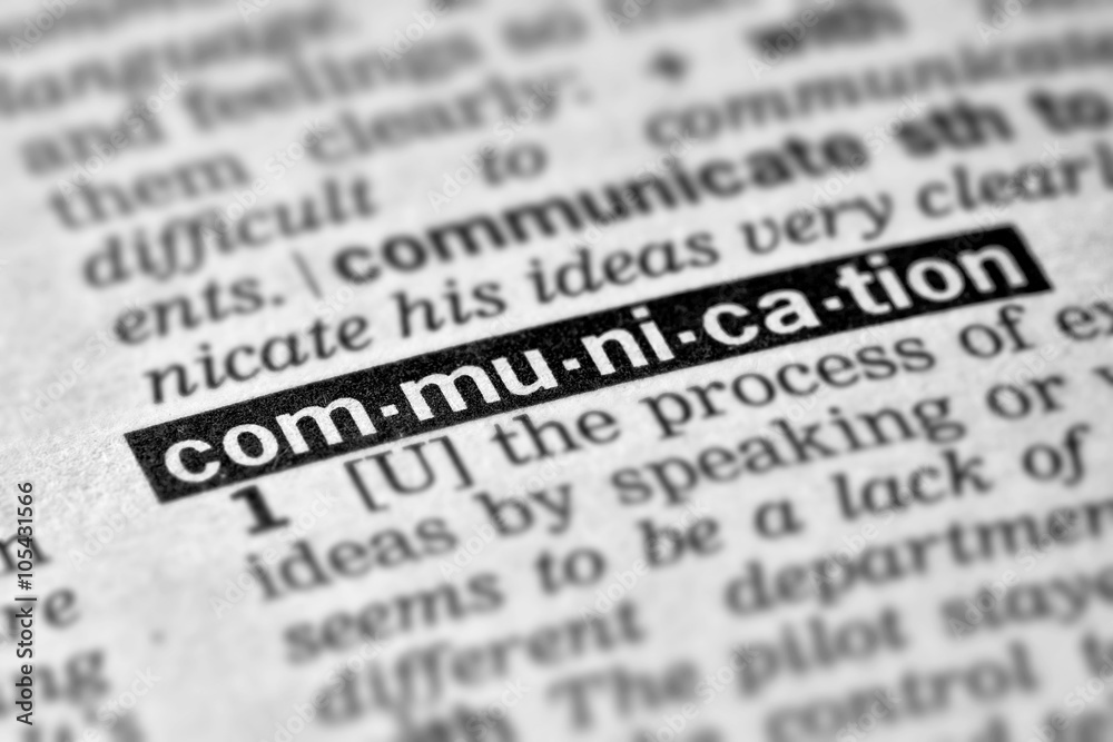 Communication Word Definition Text - obrazy, fototapety, plakaty 