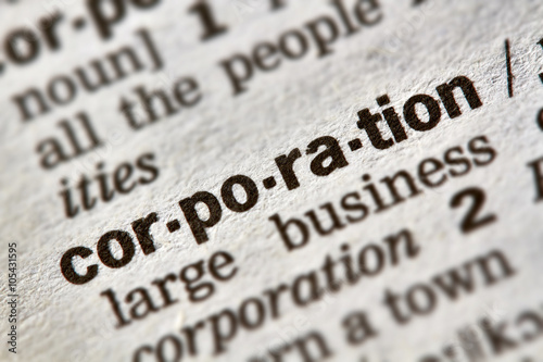 Corporation Word Definition Text