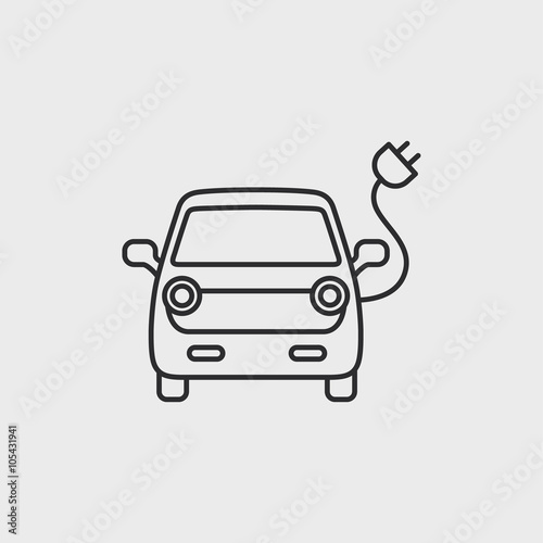 electric car icon 