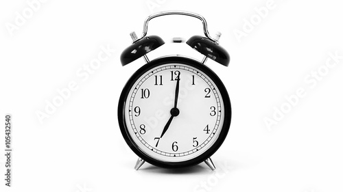 cinemagraph of a traditional alarm clock ringing