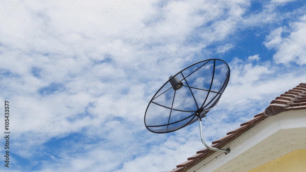Time lapse.Satellite communications. Time lapse.Satellite communications.